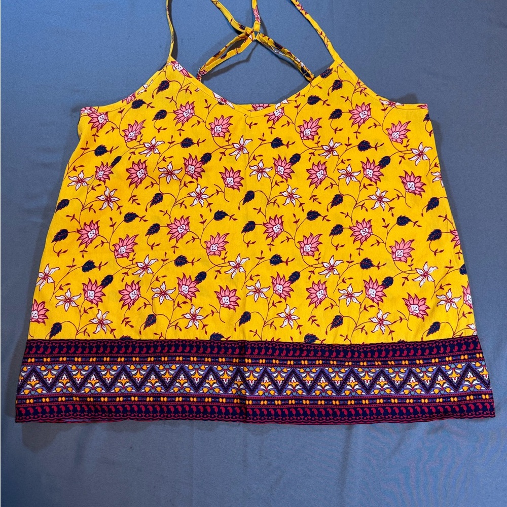 Hollister Yellow Floral Camisole